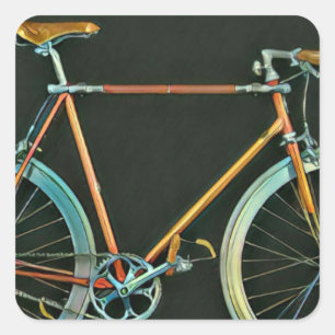 Beste geschenken voor fietsers 2022 vierkante sticker