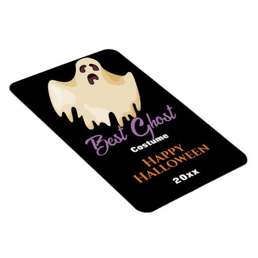 Beste Ghost Costume met Ghost Halloween Award Magneet (Rechterzijde)