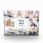 Beste Gift Gepersonaliseerde Kleur Acryl Fotoblok (Voorkant)