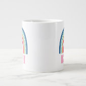 Beste Gigi Ooit Regenboog Extra Grote Beker (Voorkant)