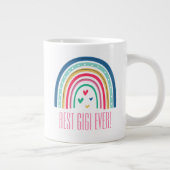 Beste Gigi Ooit Regenboog Extra Grote Beker (Rechts)