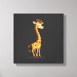 Beste Giraffe Kunst Voor Mannen Vrouwen Volwassene Canvas Afdruk
