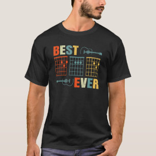 Beste Gitaar Papa Ooit Akkoorden Beste Papa Gitaar T-shirt