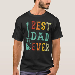 Beste Gitaar Vader Ooit Vintage Beste Vader Gitaar T-shirt