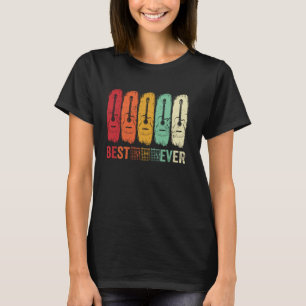 Beste gitarist Papa ooit Akkoord Gitaar Retro Muzi T-shirt