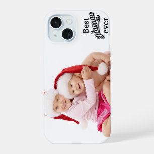 Beste Glamma Ooit horizontale foto zwart/wit iPhone 15 Hoesje
