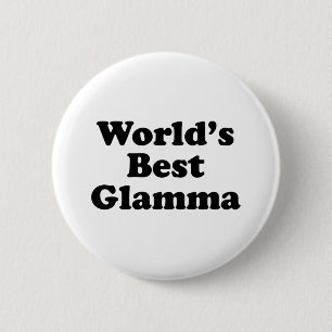 Beste glamma ter wereld ronde button 5,7 cm