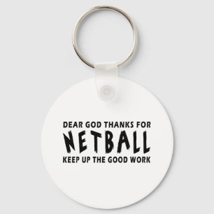 Beste God Bedankt voor netball Sleutelhanger
