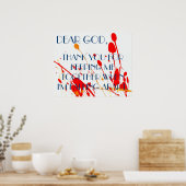 Beste God Prayer Poster (Keuken)