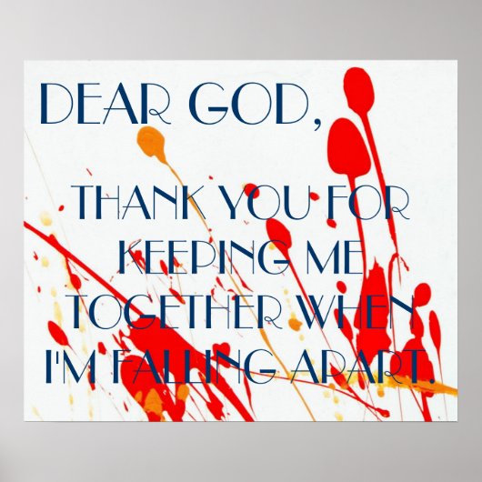 Beste God Prayer Poster (Voorkant)