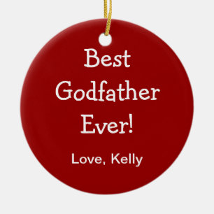 Beste Godfather Keramisch Ornament