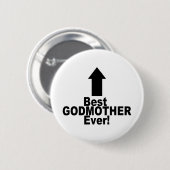 Beste Godmoeder Ever Ronde Button 5,7 Cm (Voorkant /achterkant)