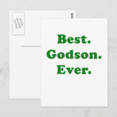 Beste Godson Ever Briefkaart (Voorkant / Achterkant)