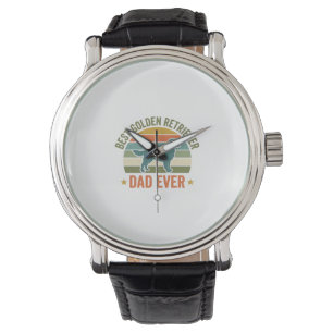 Beste Golden Retriever Vader Ooit Vintage Hond Shi Horloge