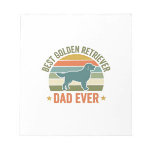 Beste Golden Retriever Vader Ooit Vintage Hond Shi Notitieblok