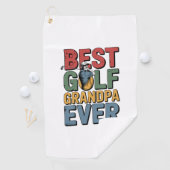 Beste golf opa ooit golfhanddoek (Insitu)
