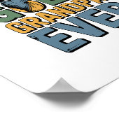 Beste golf opa ooit poster (Hoek)