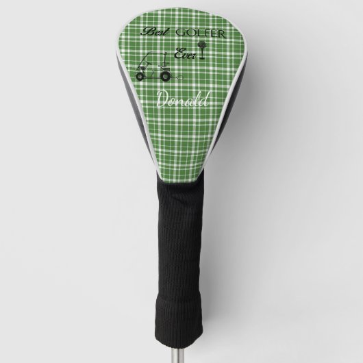 Beste Golfer Green Pset Golfheadcover (Voorkant)