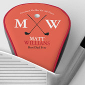 Beste Golfer Monogram Reddish Custom Golfheadcover