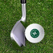 Beste Golfer ooit groen Monogrammed Golf Ball Golfballen