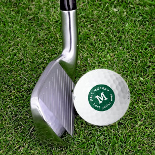 Beste Golfer ooit groen Monogrammed Golf Ball Golfballen