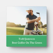 Beste Golfer Plaque Fotoplaat (Voorkant)