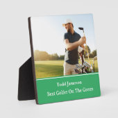 Beste Golfer Plaque Fotoplaat (Voorkant)