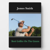 Beste Golfer Plaque Fotoplaat (voorkant)