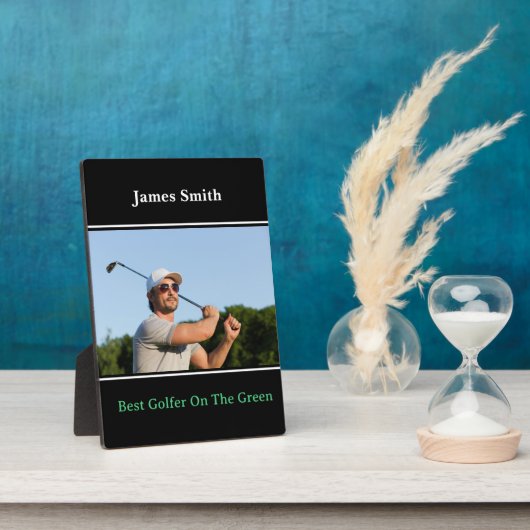 Beste Golfer Plaque Fotoplaat (Zijkant)