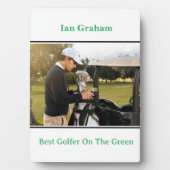 Beste Golfer Plaque Fotoplaat (voorkant)