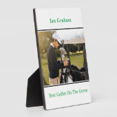 Beste Golfer Plaque Fotoplaat (Zijkant)