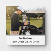 Beste Golfer Plaque Fotoplaat (Voorkant)