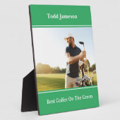 Beste Golfer Plaque Fotoplaat (Zijkant)