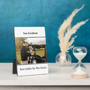Beste Golfer Plaque Fotoplaat