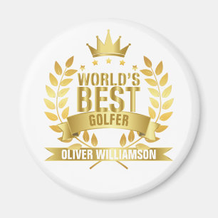 Beste Golfer Ter Wereld Goud 5 Sterren Magneet