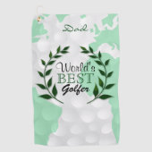 Beste Golfer ter wereld - Monogram Golfhanddoek (Voorkant)