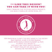 Beste Golfer van een lange, opgeruimde dames met r Golfhanddoek
