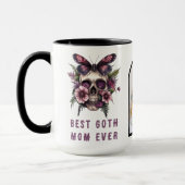 Beste Gothic Mama Ooit Skull Moth Paarse Moederdag Mok (Links)