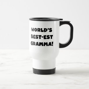 Beste Gramma Black of White ter wereld Reisbeker