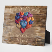 Beste Gramma Naam Gepersonaliseerd Hart Fotoplaat (Zijkant)