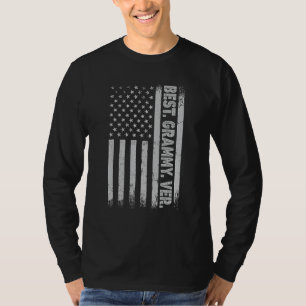 Beste Grammy ooit Amerika vlag voor mannen vaders T-shirt