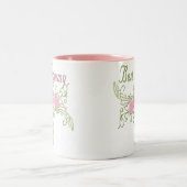 Beste Grammy Swirling Hearts Tweekleurige Koffiemok (Center)