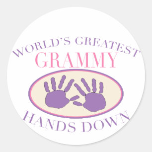 Beste Grammy T-shirt hands down Ronde Sticker