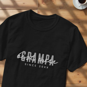 Beste Grampa ooit sinds 20XX Modern Simple Preppy T-shirt