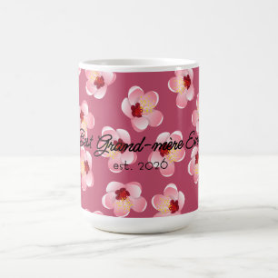 Beste Grand-mère Moederdag Roze Tropische Bloem Koffiemok
