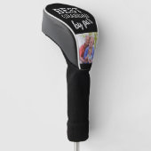 Beste Grandad by par Moderne Typografie Aangepaste Golfheadcover (Schuin)