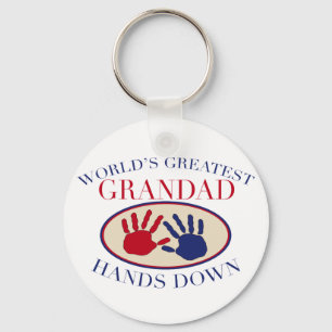 Beste Grandad Hands neer Sleutelhanger