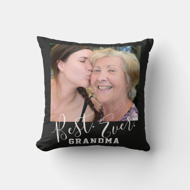 BESTE GRANDMA OOIT Moederdag Aangepaste foto Kussen (Voorkant)