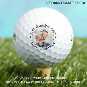 Beste GRANDPA ooit - Golfer - Persoonlijke foto Golfballen