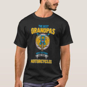 Beste Grandpas Tattoos Ride Motorcycle Big Bike Ri T-shirt